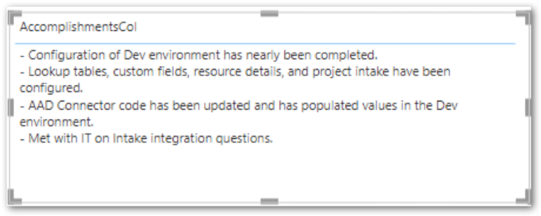 Figure 4: The new custom column data is displayed.
